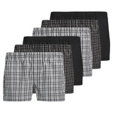 JACK&JONES Herren Web-Boxershorts, 6er Pack - JACMILANO WOVEN BOXERS 6 PACK , Baumwolle