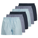 JACK&JONES Herren Web-Boxershorts, 6er Pack - JACMILANO WOVEN BOXERS 6 PACK , Baumwolle