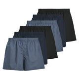 JACK&JONES Herren Web-Boxershorts, 6er Pack - JACMILANO WOVEN BOXERS 6 PACK , Baumwolle
