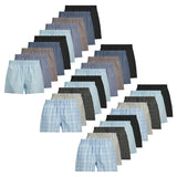 JACK&JONES Herren Web-Boxershorts, 10er Pack - JACMILANO WOVEN BOXERS 10 PACK, Baumwolle