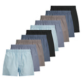 JACK&JONES Herren Web-Boxershorts, 10er Pack - JACMILANO WOVEN BOXERS 10 PACK, Baumwolle