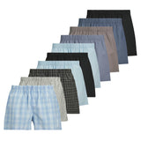 JACK&JONES Herren Web-Boxershorts, 10er Pack - JACMILANO WOVEN BOXERS 10 PACK, Baumwolle