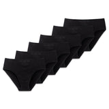 SCHIESSER Damen Tai-Slips, 6er Pack - "Cotton Essentials", Tai Pants, Baumwolle