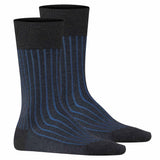 FALKE Herren Socken 2er Pack - Shadow, Strümpfe, Baumwolle, Logo, lang, einfarbig