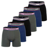 SCOTCH&SODA Herren Boxershorts, 6er Pack - Solid Cotton Stretch