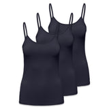 ONLY Damen Spaghetti-Top 3er Pack - ONLEA NEW SINGLET JRS, Unterhemd, Stretch
