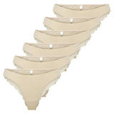 ONLY Damen Brazil-Slips, 6er Pack - ONLCHLOE LACE BRAZIL, Spitze