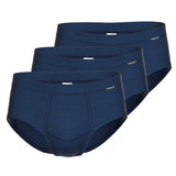 AMMANN Herren Slip 3er Pack - Jeans, Eingriff, Weichbund, Baumwollmischung