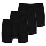 AMMANN Herren Boxershorts 3er Pack - Boxer Briefs Jeans, Weichbund, Eingriff, Feinripp, Baumwollmischung