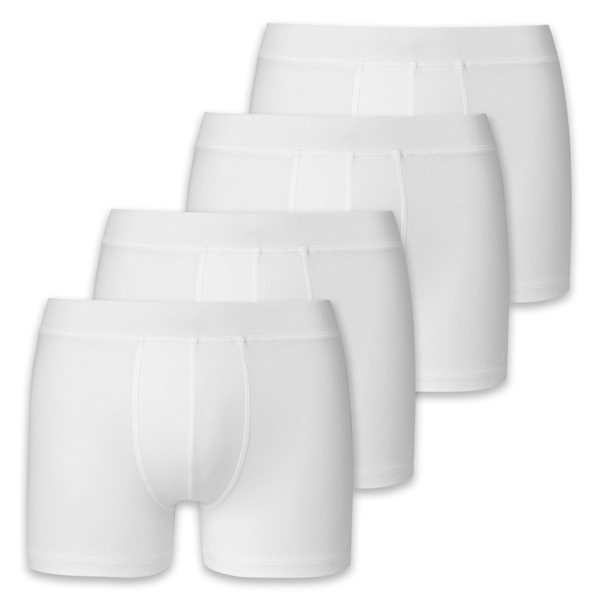 SCHIESSER Jungen Boxerhorts, 4er Pack - Unterhose, Pants, Cotton Stretch, 140-176