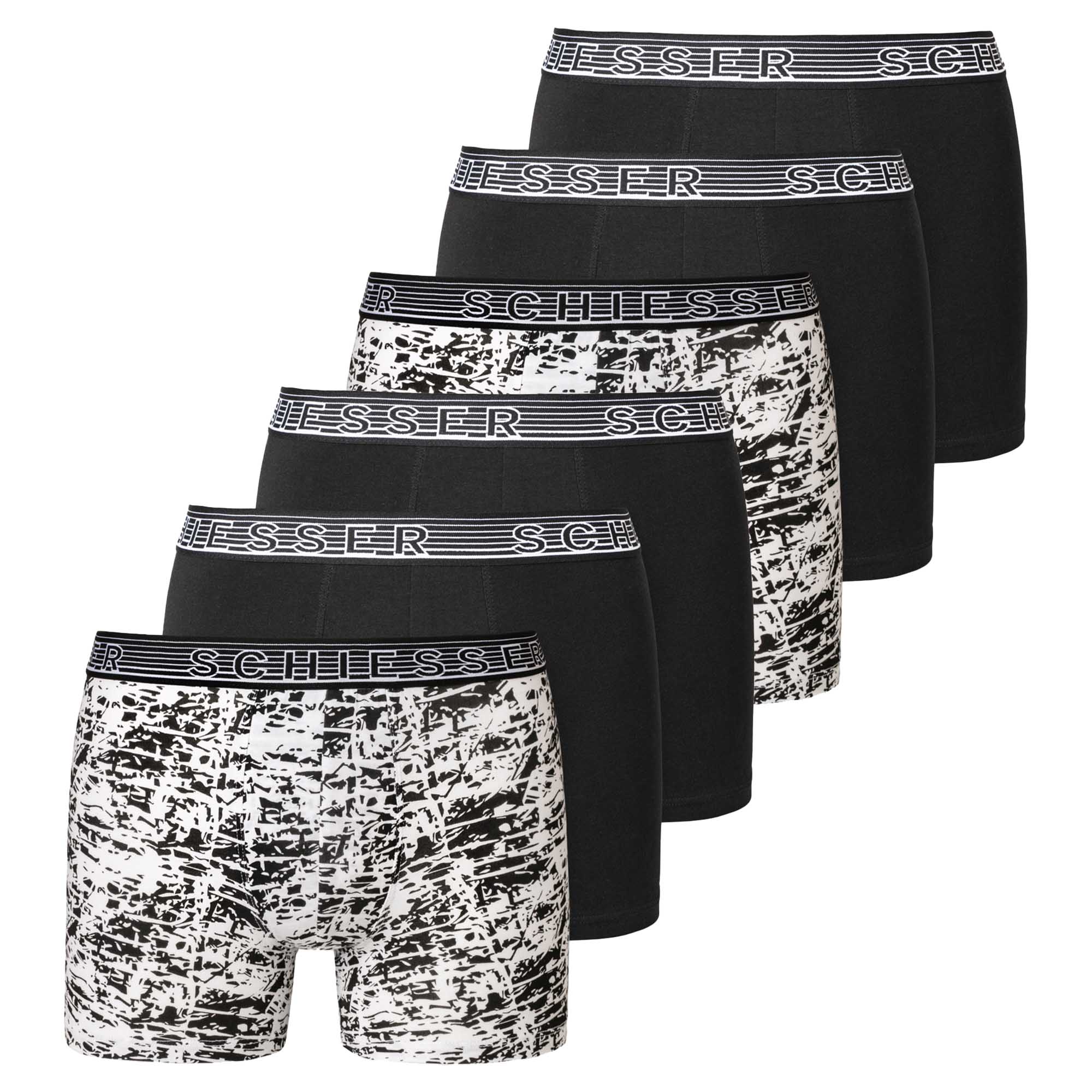 SCHIESSER Jungen Shorts 6er Pack - Serie "95/5", Unterhose, Organic Cotton