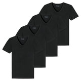SCHIESSER Herren T-Shirt 4er Pack - Serie "95/5", V-Ausschnitt, S-4XL