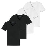 SCHIESSER Herren T-Shirt 4er Pack - Serie "95/5", V-Ausschnitt, S-4XL
