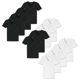 SCHIESSER Herren T-Shirt 4er Pack - Serie "95/5", V-Ausschnitt, S-4XL