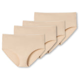 SCHIESSER Damen Slip 4er Pack - Midi-Slip, Cotton Stretch, uni