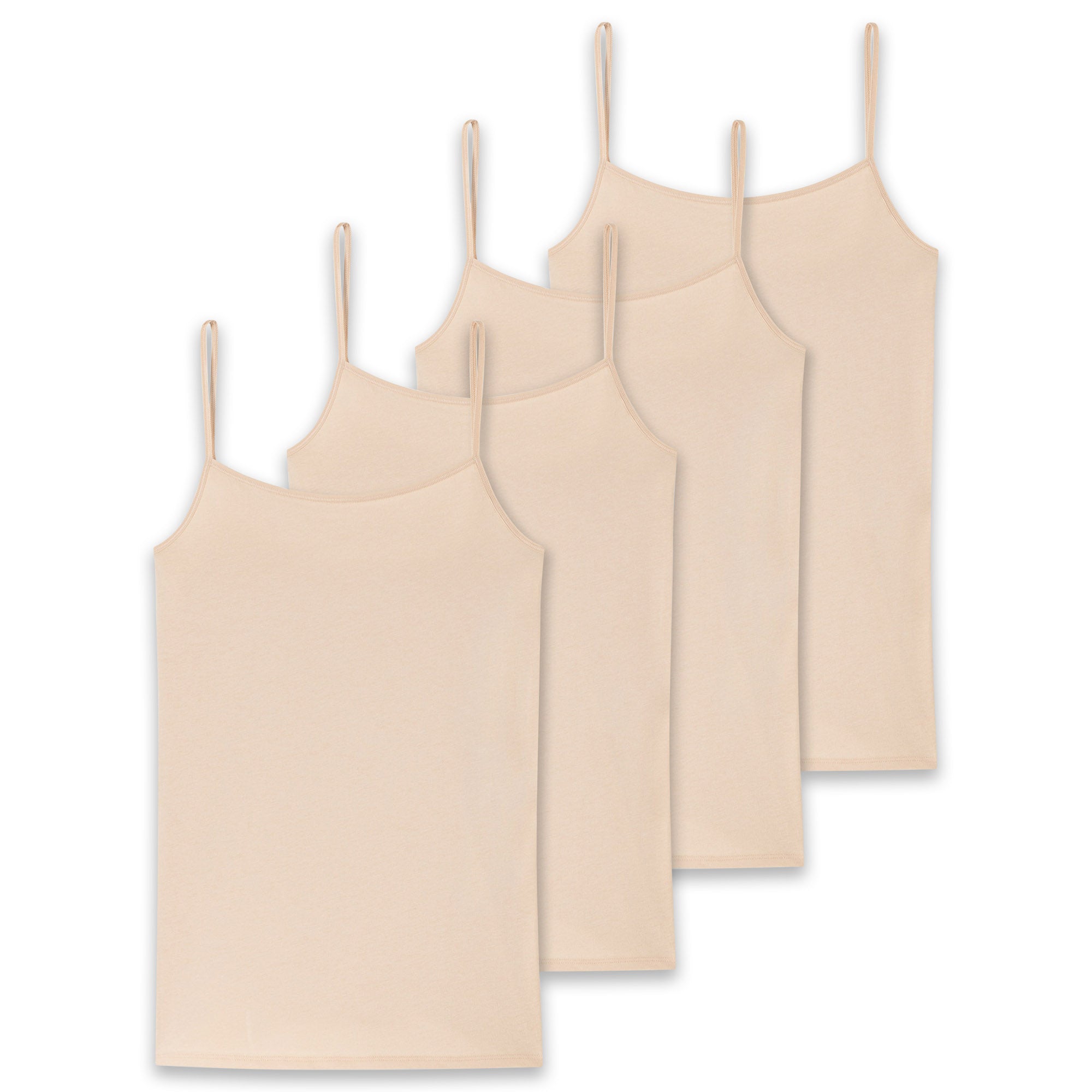 SCHIESSER Women Spaghetti Top, 4-Pack - Single Jersey, Series 95/5, uni