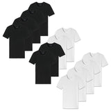 SCHIESSER Men's T-Shirt 4-Pack - Series "95/5", Round Neck, S-XXL
