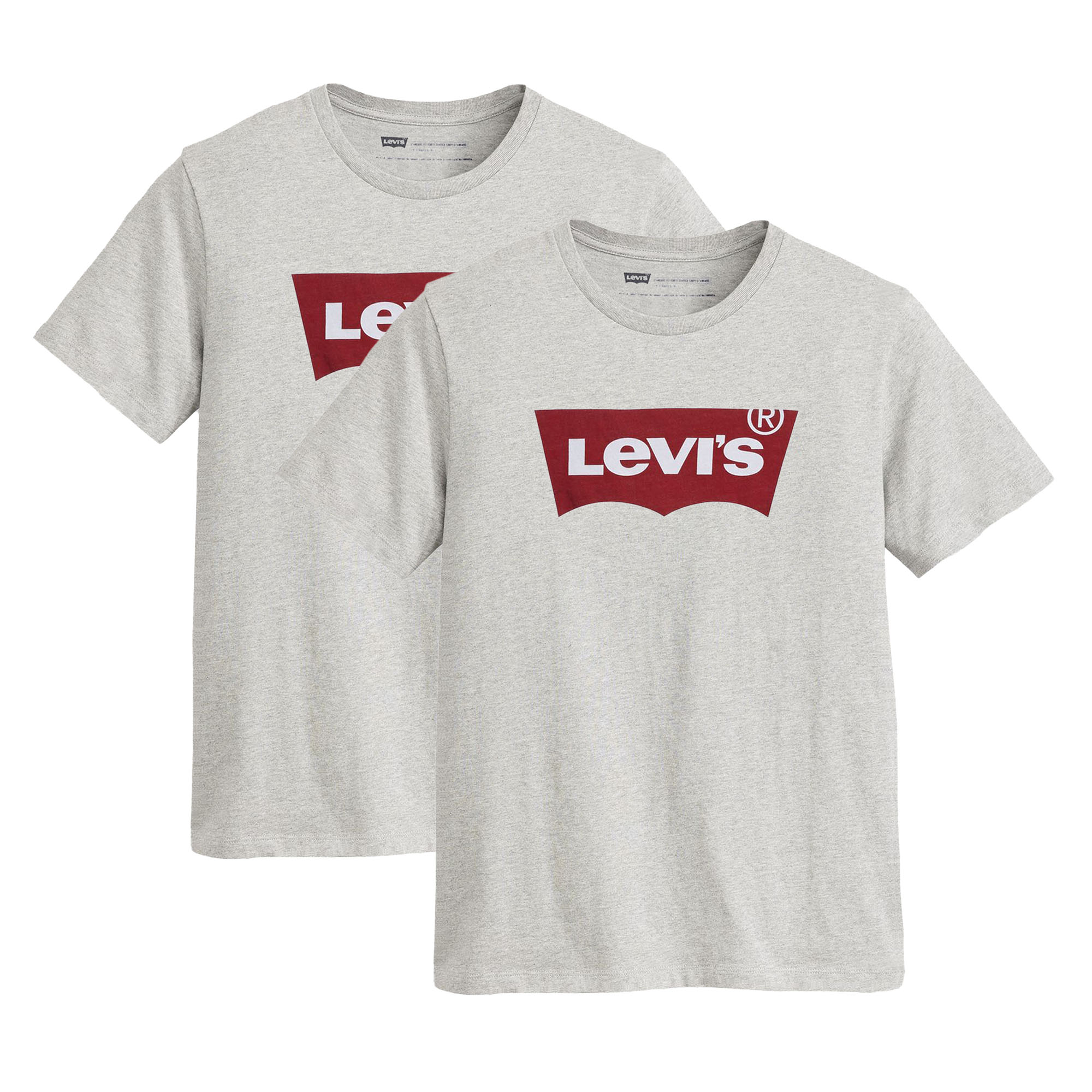 Levi's Herren T-Shirt 2er Pack - "Graphic Set-In Neck", Rundhals, Baumwolle