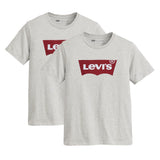 Levi's Herren T-Shirt 2er Pack - "Graphic Set-In Neck", Rundhals, Baumwolle