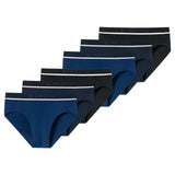 SCHIESSER Herren Slips, 6er Pack - "95/5", Rio Briefs, Logo-Bund, Stretch Baumwolle