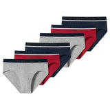 SCHIESSER Herren Slips, 6er Pack - "95/5", Rio Briefs, Logo-Bund, Stretch Baumwolle