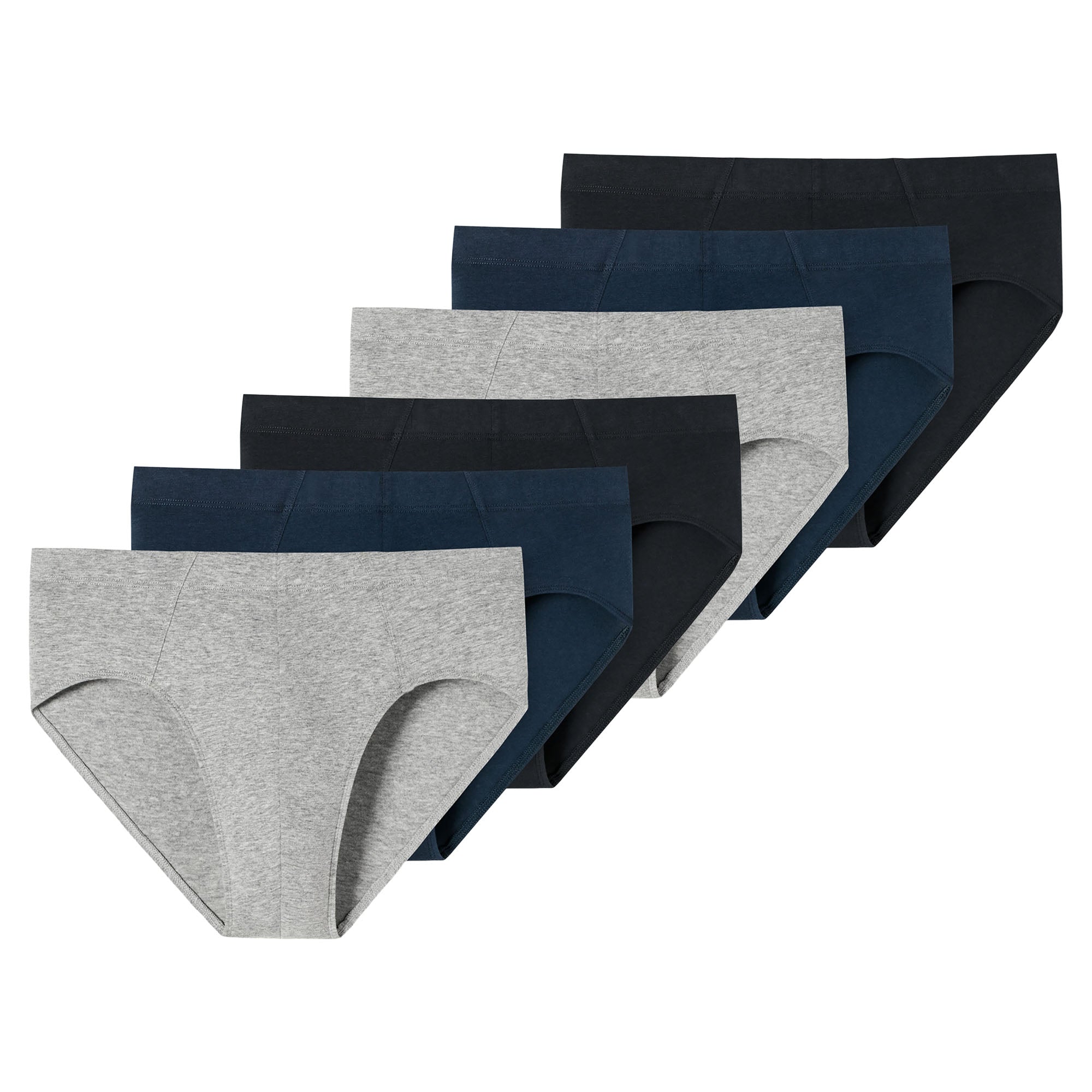 SCHIESSER Men's Briefs, 6-pack - ‘95/5’, Supermini Briefs, Stretch Cotton