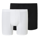SCHIESSER Herren Boxershorts  2er Pack - Premium Cotton-Shorts, Retro, Baumwoll Stretch