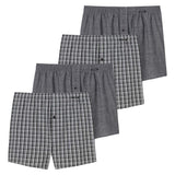 SCHIESSER Herren Web-Boxershorts, 4er Pack - Unterhose, Baumwolle