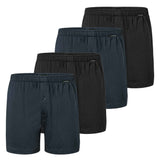 SCHIESSER men's jersey boxer shorts, 4-pack - 4-pack boxer shorts, cotton, solid colour