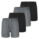 SCHIESSER Herren Jersey-Boxershorts, 4er Pack - 4Pack Boxershorts, Baumwolle, einfarbig