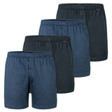 SCHIESSER Herren Jersey-Boxershorts, 4er Pack - 4Pack Boxershorts, Baumwolle, einfarbig