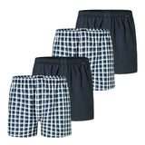 SCHIESSER Herren Web-Boxershorts, 4er Pack - Webware, Unterhose, Baumwolle