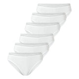 SCHIESSER Damen Rio-Slips, 6er Pack - 6Pack Rio Slip, Stretch Cotton, uni