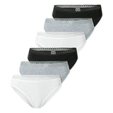 SCHIESSER Damen Rio-Slips, 6er Pack - 6Pack Rio Slip, Stretch Cotton, uni