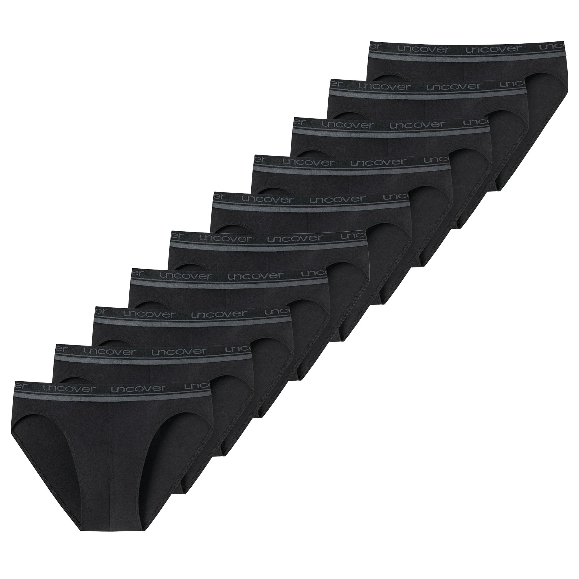 UNCOVER by SCHIESSER Herren Slips, 10er Pack - Rio-Slip, Single Jersey, einfarbig