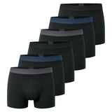 SCHIESSER Herren Boxershorts, 6er Pack - "95/5", Trunks, Cotton Stretch, Logobund