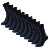 SCHIESSER Herren Socken, 10er Pack - "Bluebird", Baumwoll-Mix, uni/gemustert