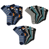 SCHIESSER Jungen Socken, 10er Pack - "Legwear Teens", Muster, Baumwolmischung