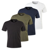 s.Oliver Herren T-Shirt, 4er Pack - Basic, Rundhals, Baumwolle, einfarbig