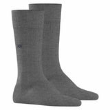 Burlington Herren Socken 2er Pack - DUBLIN, Kurzstrumpf, Logo, One Size, einfarbig