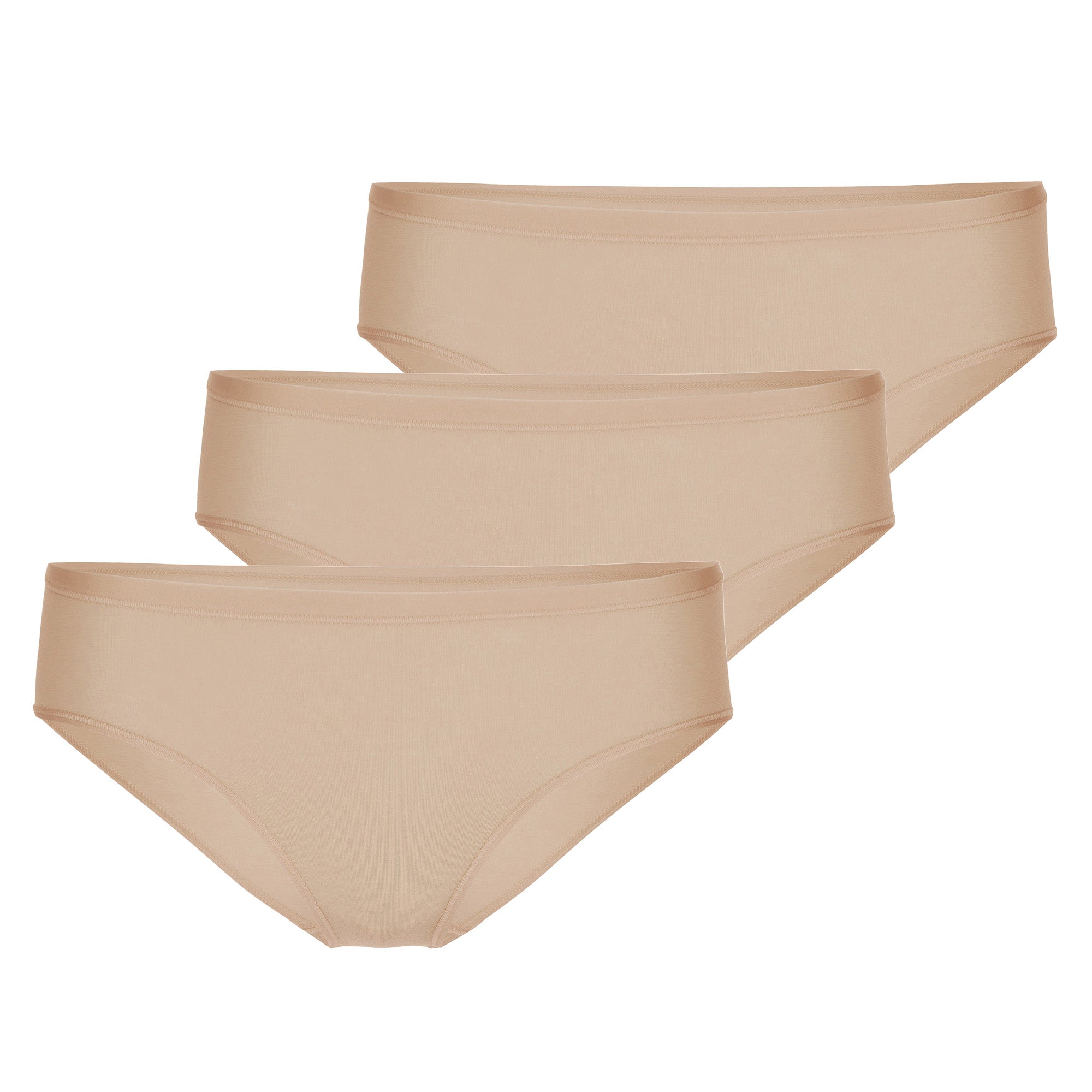 CALIDA Damen Slip 3er Pack - Natural Comfort, Regular Cut, einfarbig