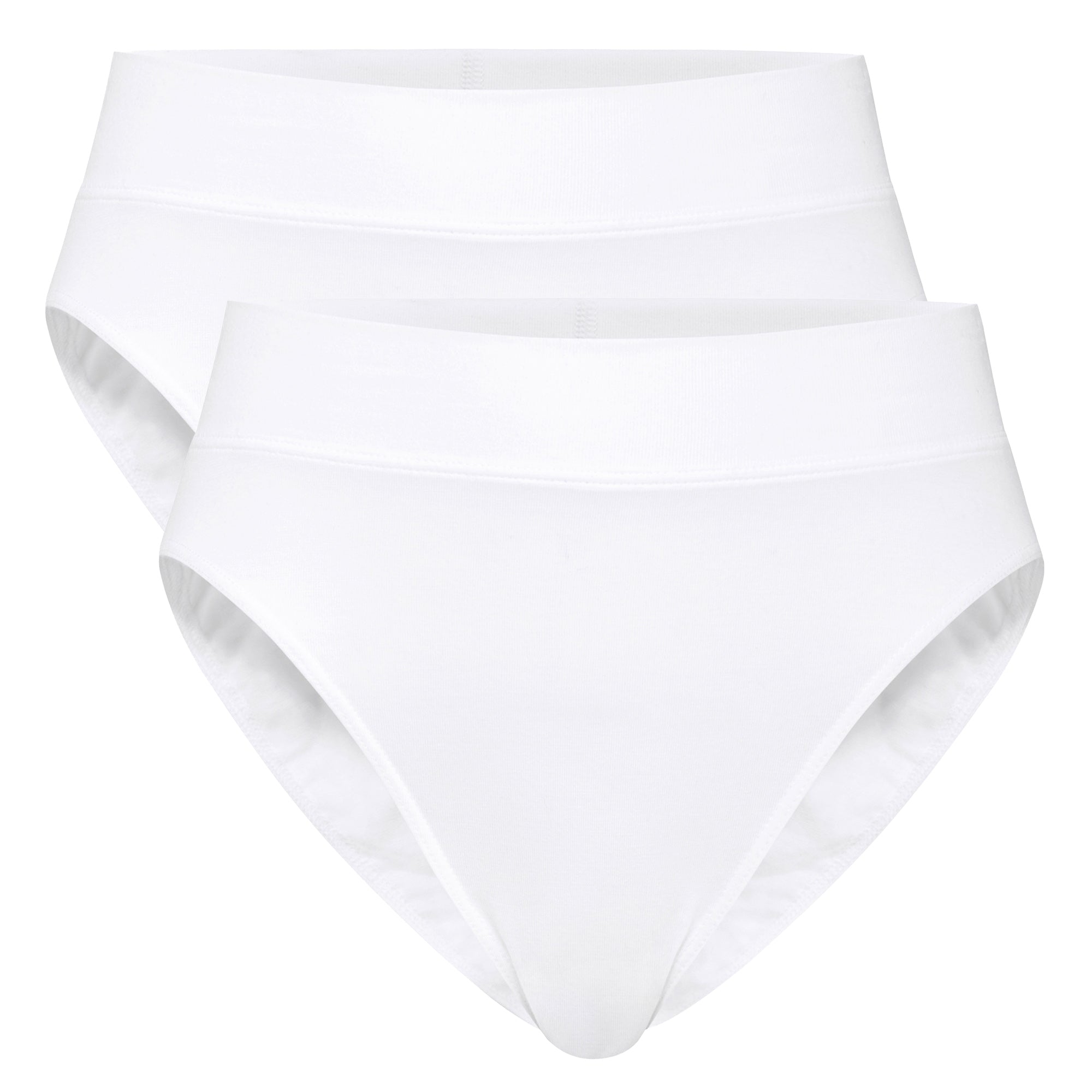 CALIDA Damen Slip, 2er Pack - Elastic, High Waist, Softbund, Single Jersey