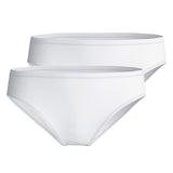 CALIDA Damen Slip 2er Pack - Sleek Skin, Brief, einfarbig