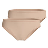 CALIDA Damen Slip 2er Pack - Sleek Skin, Brief, einfarbig