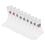 NFL Unisex Socken, 9er Pack - NFL Shield 9Pack Crew Socks, Logo, Baumwollmischung