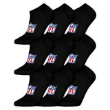 NFL Unisex Sneaker-Socken, 9er Pack - NFL Shield 9Pack Sneaker Socks, Logo, Baumwollmischung