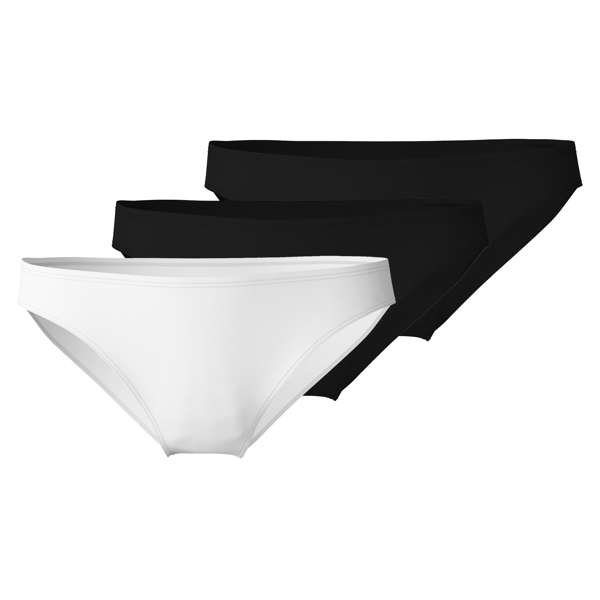CALIDA Damen Slip 3er Pack - Essential Cotton, Low Cut, Jersey, einfarbig