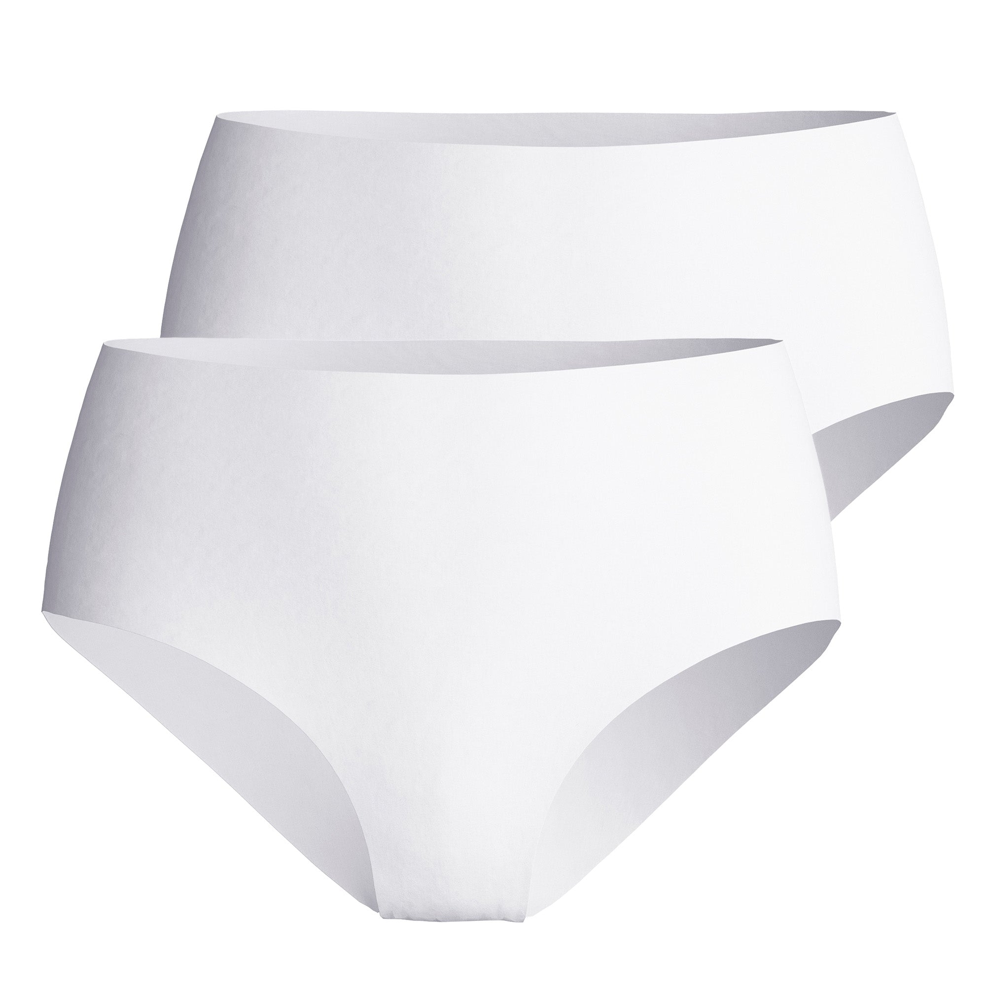 CALIDA Damen Midi-Slip 2er Pack - Sleek Skin, Unterhose, einfarbig