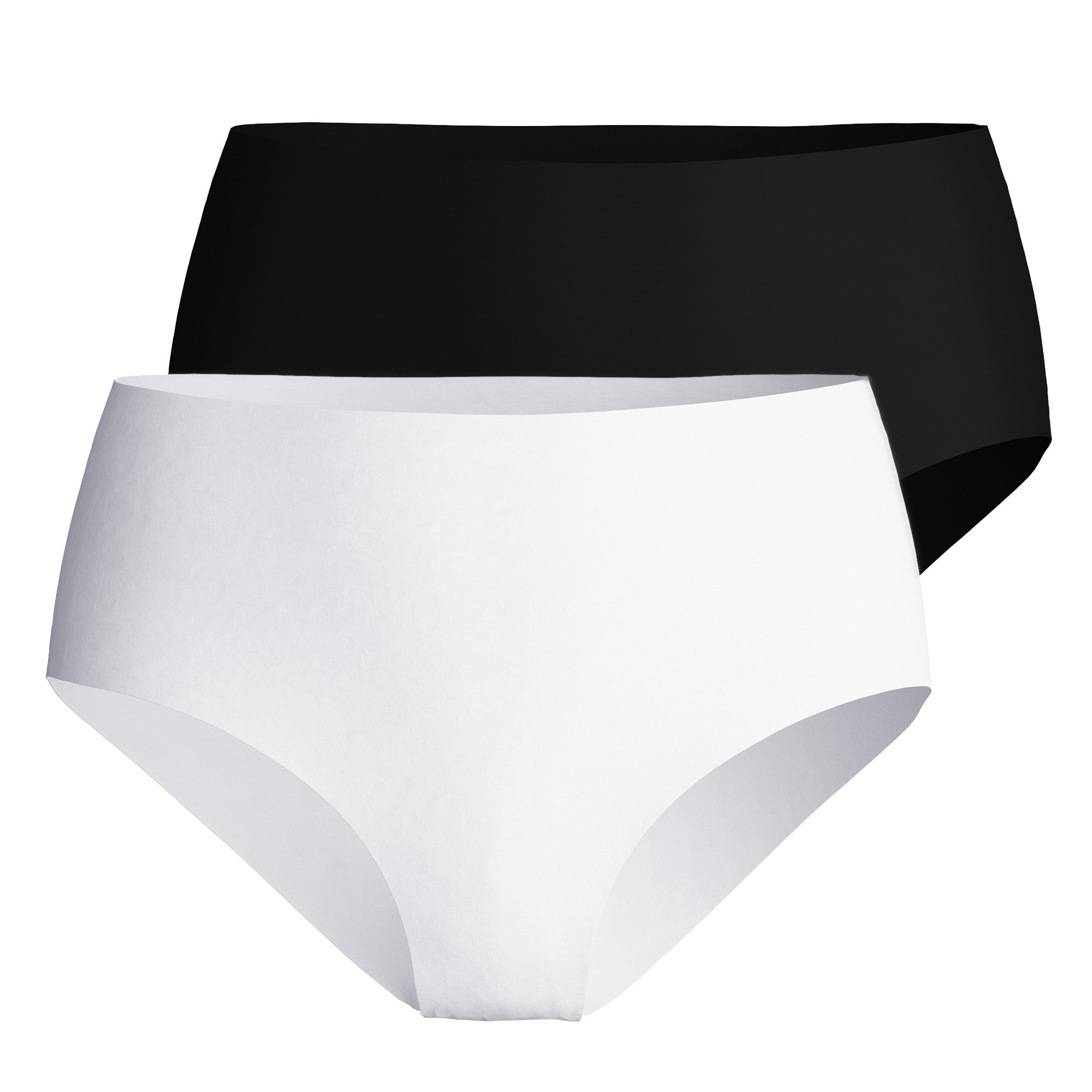 CALIDA Damen Midi-Slip 2er Pack - Sleek Skin, Unterhose, einfarbig