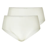 CALIDA Damen Midi-Slip 2er Pack - Natural Skin, Unterhose, einfarbig